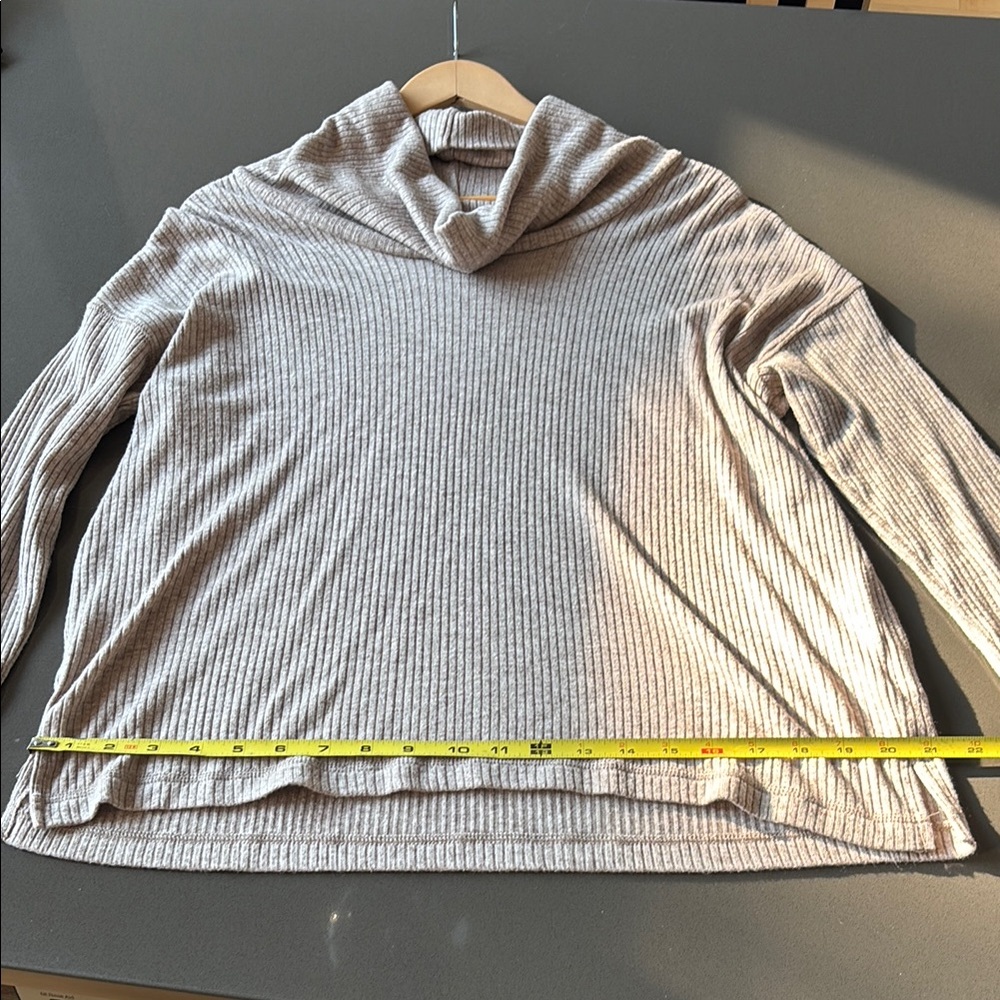 Z Supply Jaziah Rib Cowl Neck Sweater Lightweight Knit - Picture 10 of 11